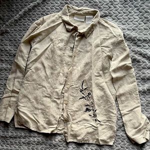 Long sleeve button-down shirt